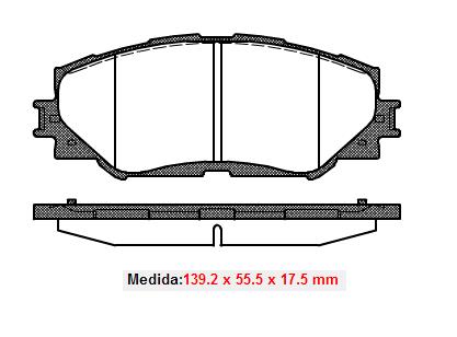 Pastilhas Dianteiras Toyota RAV 4 2.0/2.4  16v  06/....