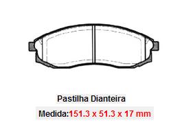 Pastilhas Dianteiras Nissan Maxima 3.0 V6 24v   94/99