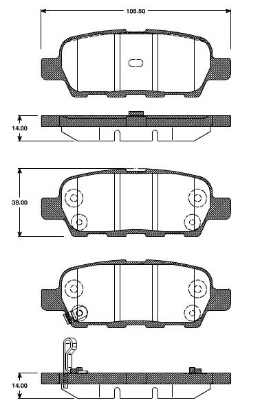 Pastilhas Traseiras Nissan 350Z   06/10