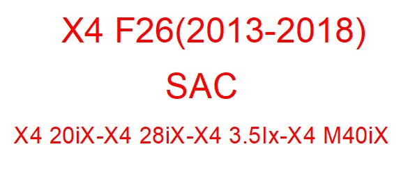 X4 F26 (2013-2018)