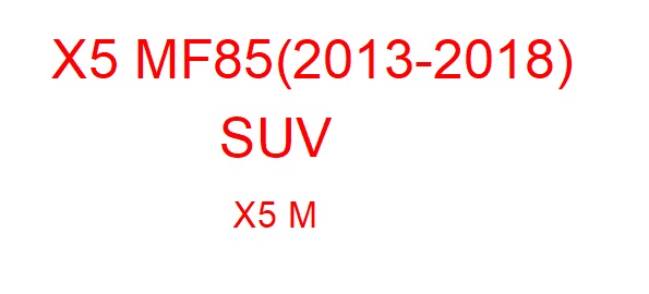 X5 M F85 (2013-2018)