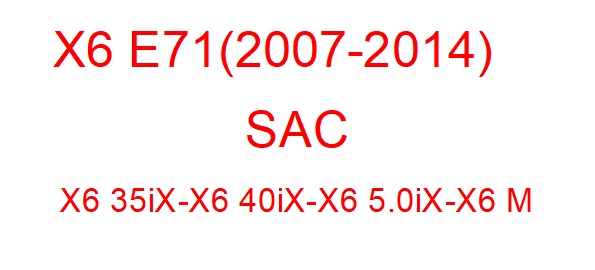 X6 E71 (2007-2014)